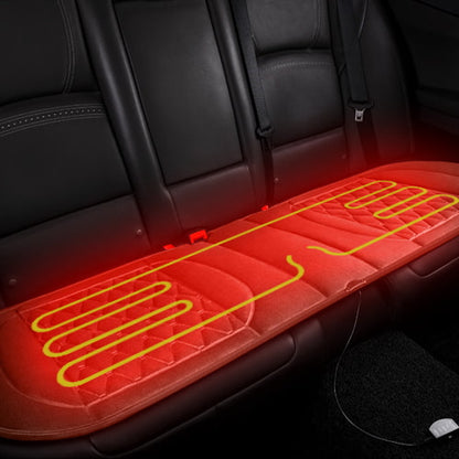 Most classic Heated Car Seat Cushion (Rear Brown)