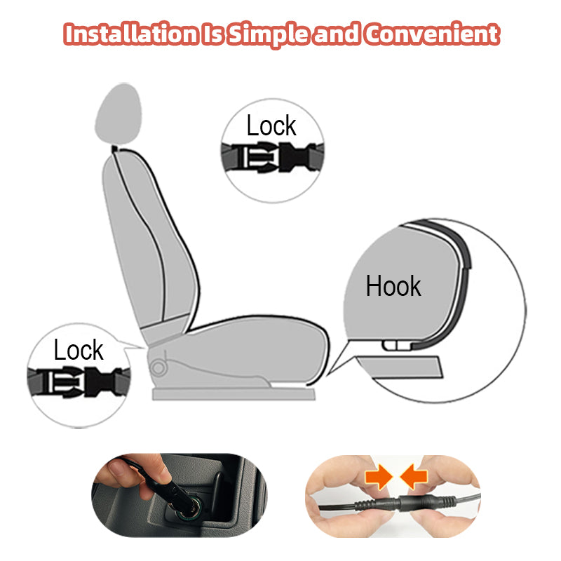 Upgraded Heated Car Seat Cushion-Automatic Shut-Off/Installation1