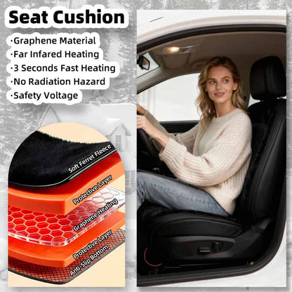 Most Popular 12V/24V Heated Car Seat Cushion In Winter