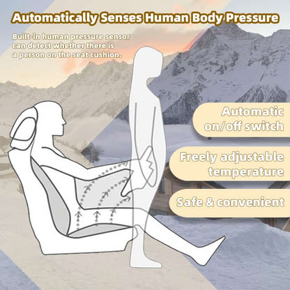 Most Popular 12V/24V Heated Car Seat Cushion In Winter